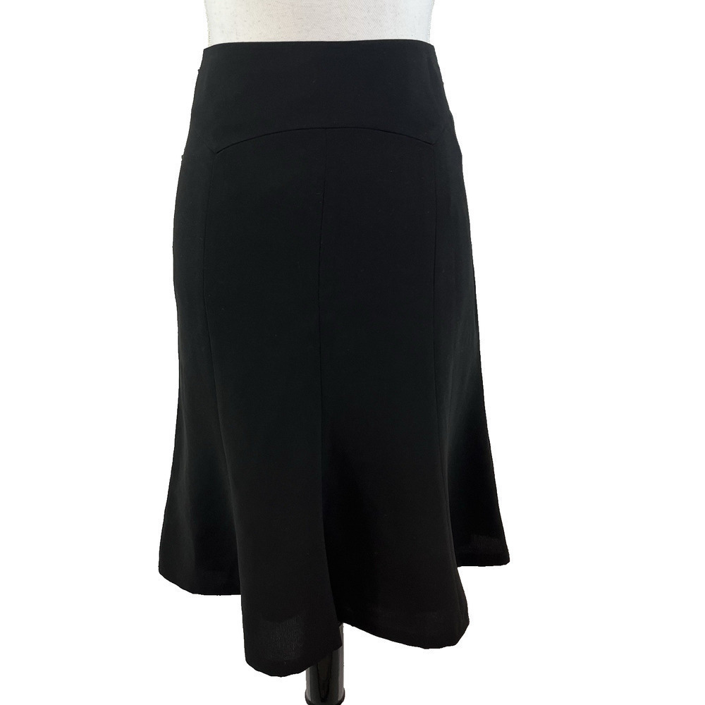 Jones Wear Essentials Skirt size 6 Classic Black Knee A Line Flared Career Suit